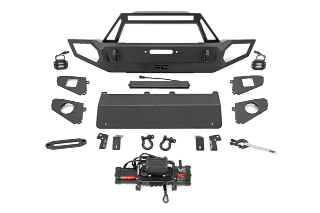 Front Winch Bumper 9500S Jeep Gladiator JT/Wrangler JK & JL/Wrangler Unlimited 4WD Rough Country