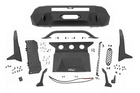Front Bumper High Clearance 12000-Lb Pro Series Winch Synthetic Rope Toyota Tacoma 4WD (16-23) Rough Country