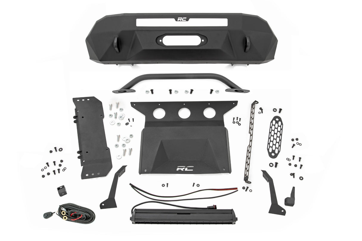 Front Bumper Hybrid 20 Inch Black LED Toyota Tacoma 2WD/4WD (2016-2023) Rough Country