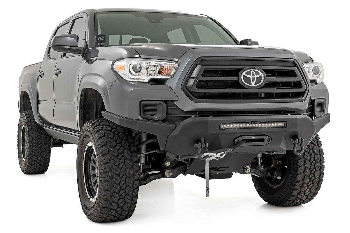Front Bumper High Clearance Hybrid 20 Inch Black LED Toyota Tacoma (16-23) Rough Country