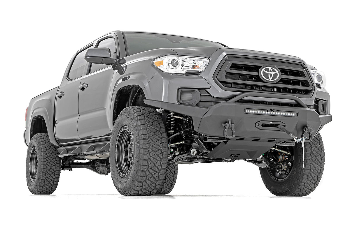 Front Bumper High Clearance Hybrid 20 Inch Black DRL LED Toyota Tacoma (16-23) Rough Country