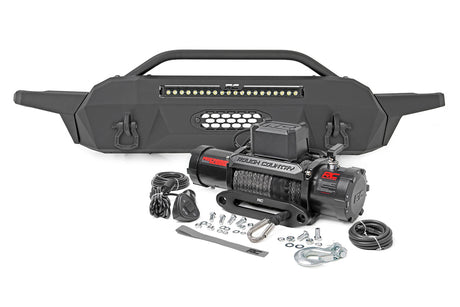 Front Bumper Hybrid 20 Inch Black White DRL LED Toyota Tacoma 2WD/4WD (16-23) Rough Country