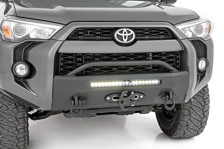 Front Bumper Hybrid 20 Inch Black LED Amber Toyota 4Runner 2WD/4WD (14-24) Rough Country