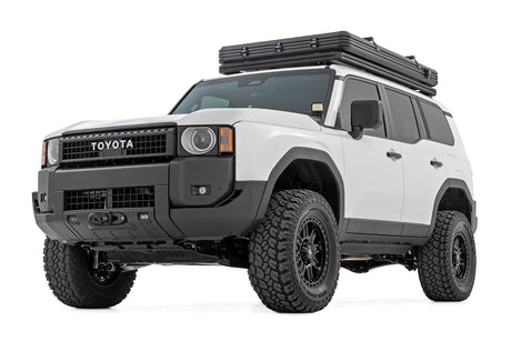 Hidden Winch Mount White SAE Fog Toyota Land Cruiser 4WD (2024-2026) Rough Country