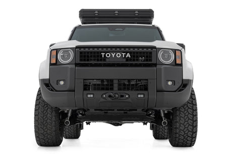 Hidden Winch Mount White SAE PRO9500S Toyota Land Cruiser 4WD (24-26) Rough Country