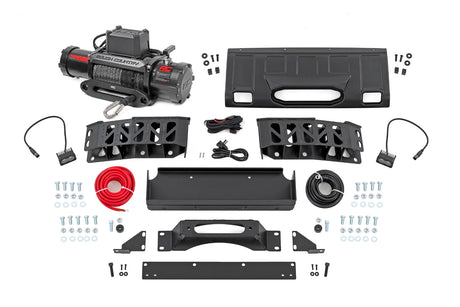 Hidden Winch Mount Yellow SAE PRO9500S Toyota Land Cruiser 4WD (24-26) Rough Country