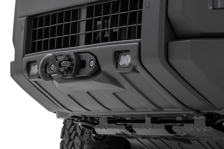 Hidden Winch Mount Yellow SAE PRO1200S Toyota Land Cruiser 4WD (24-26) Rough Country
