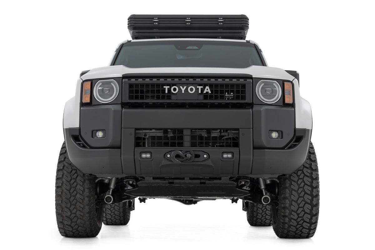 Hidden Winch Mount Yellow SAE PRO1200S Toyota Land Cruiser 4WD (24-26) Rough Country