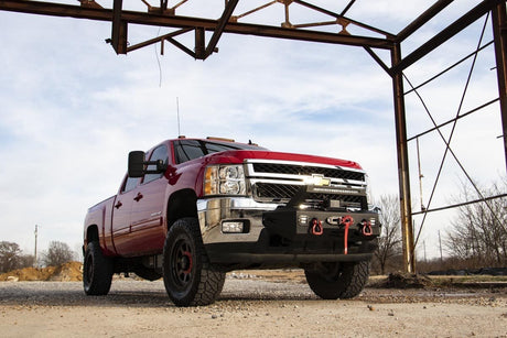 EXO Winch Mount Kit Chevy Silverado 2500 HD/3500 HD 2WD/4WD (2011-2019) Rough Country