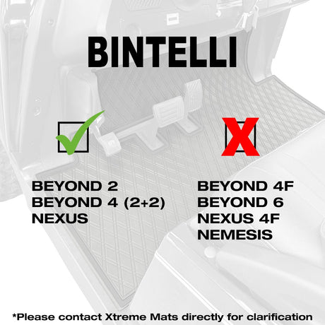 Xtreme Mats Bintelli Beyond / Nexus Golf Cart Floor Mat