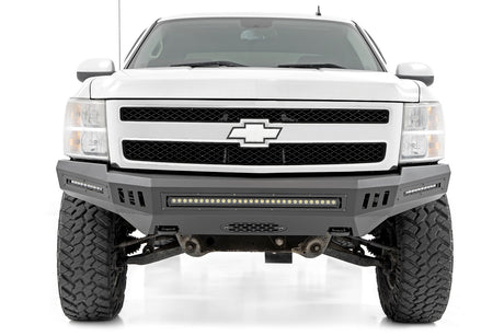 Front High Clearance Bumper Black LEDs Chevy Silverado 1500 2WD/4WD (07-13) Rough Country