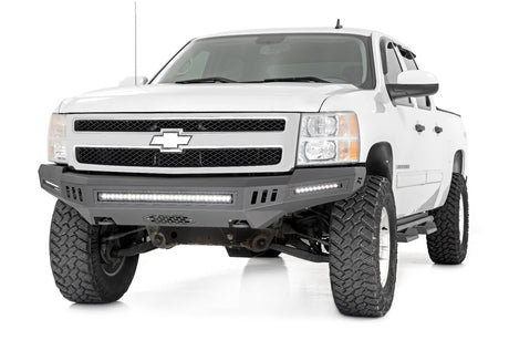 Front High Clearance Bumper Black LEDs Chevy Silverado 1500 2WD/4WD (07-13) Rough Country