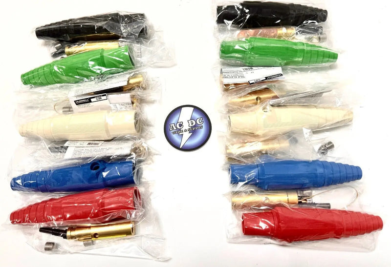 HUBBELL CAMLOCK SET SERIES 16 400A SET, M/F, COLORS: B/BL/R/G/W 120/208V 10 CAMS Hubbell