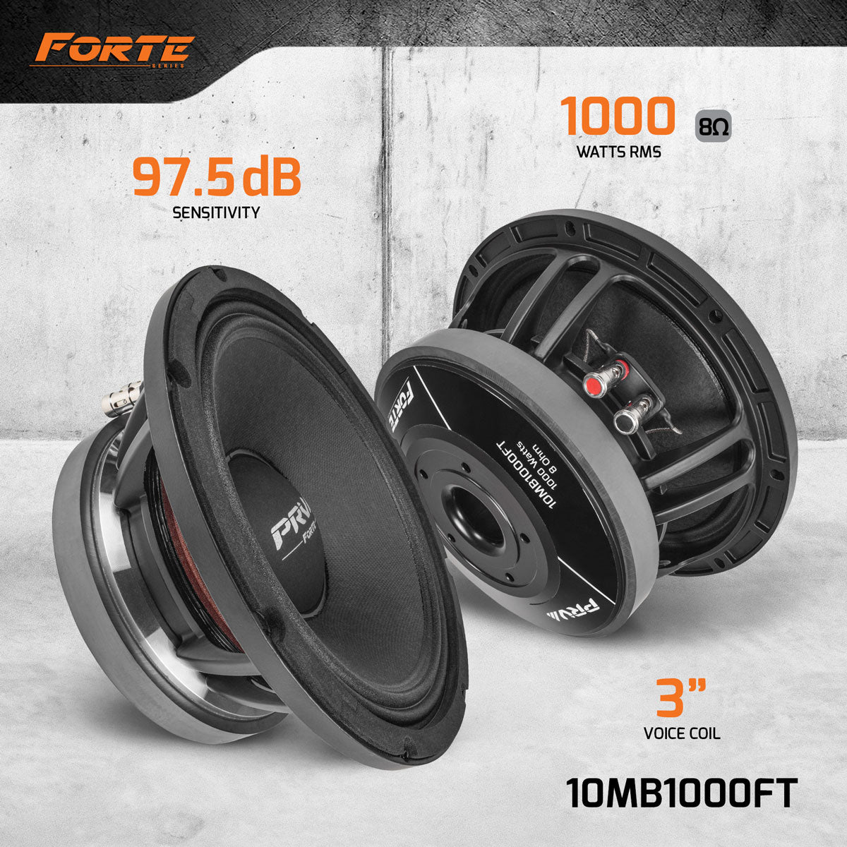 PRV 10MB1000FT Midbass PRV Audio