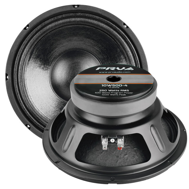 PRV Audio 10W500-4 10 Inch Pro Audio Woofer 4 Ohms