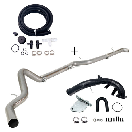 TruckTok 2007.5-2010 6.6L Duramax LMM 4"/5"  Dp-back DPF pipe & EGR delete kit TruckTok