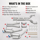 2003-2009 Nissan 350Z 3.5L Cat Back Exhaust w/ 4.5 Inches Dual Burnt Tips