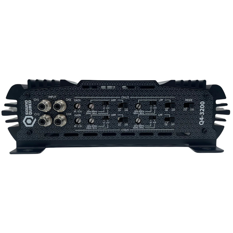 SOUNDQUBED Q4-3200 Q Series 3200 Watts 4 Channel Amplifier