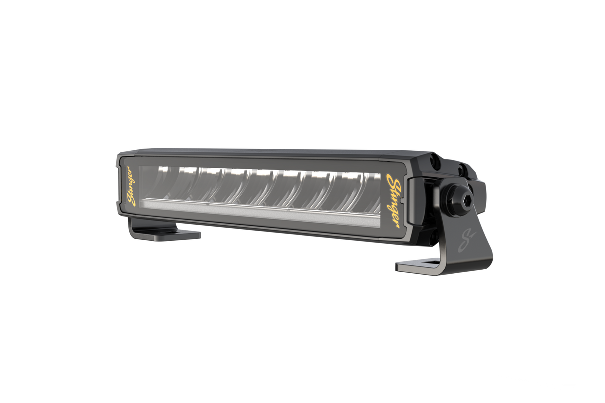 HEXCORE Universal 10" Straight LED Light Bar, Flood Beam with Amber & White Position Light | STL10LB Stinger