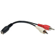 Tripp Lite® by Eaton® 3.5-mm Female to 2 RCA Male TekShack