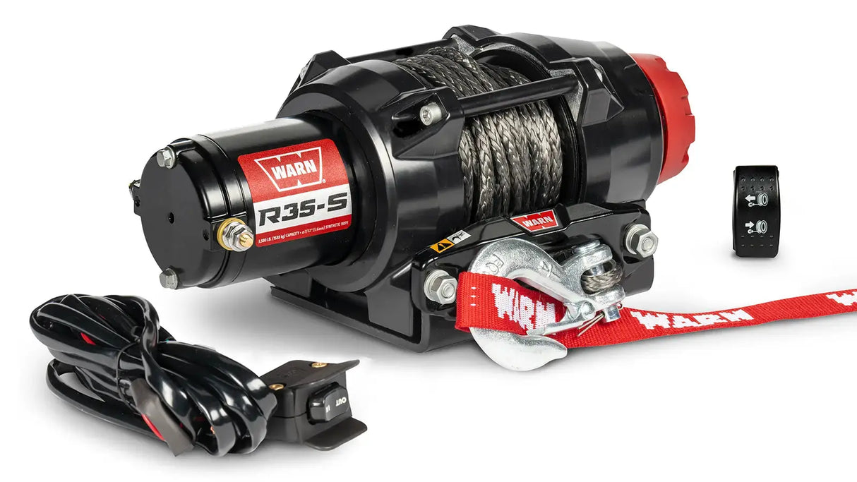 WARN R35-S Powersports Winch part 110030 - angled view