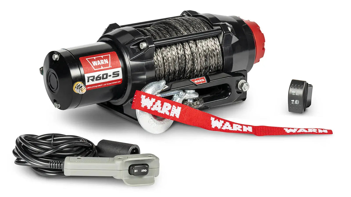 WARN R60-S Powersports Winch part 110060 - angled view