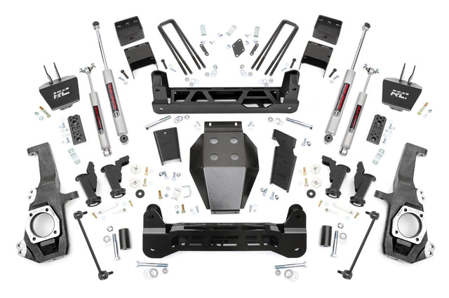 5 Inch Lift Kit Torsion Drop w/ Overloads Silverado/Sierra 2500HD/3500HD (20-26) Rough Country