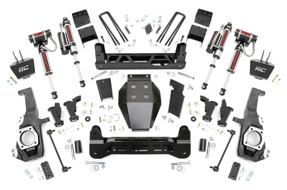 5 Inch Lift Kit Torsion Drop Vertex w/ Overloads Silverado/Sierra 2500HD/3500HD (20-26) Rough Country