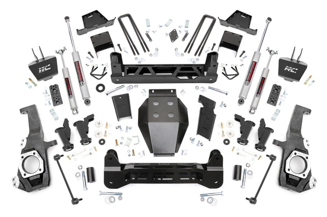 7 Inch Lift Kit Torsion Drop w/ Overloads Silverado/Sierra 2500HD/3500HD (20-26) Rough Country