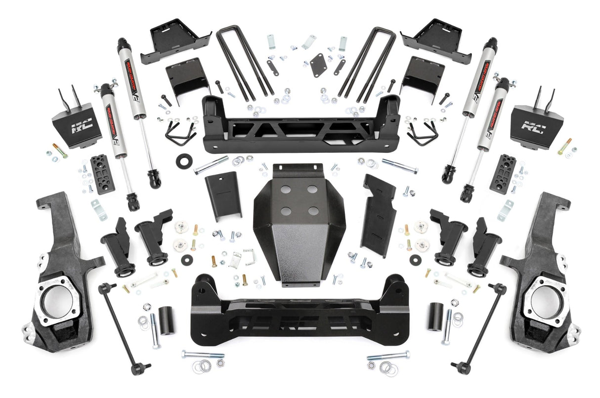 7 Inch Lift Kit Torsion Drop V2 w/ Overloads Silverado/Sierra 2500HD/3500HD (20-26) Rough Country