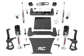 6 Inch Lift Kit Mono Leaf Rear N3 Struts Chevy Silverado 1500 2WD (25-26) Rough Country
