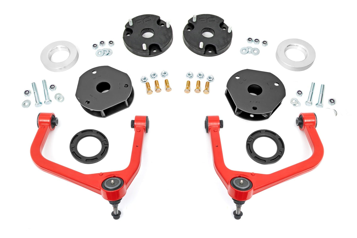 3.5 Inch Lift Kit Red Chevy/GMC SUV 1500 4WD (2021-2026) Rough Country