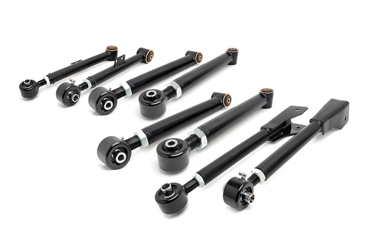 X-Flex Control Arms Complete Set Jeep Wrangler TJ (97-06)/Wrangler Unlimited (04-06) Rough Country
