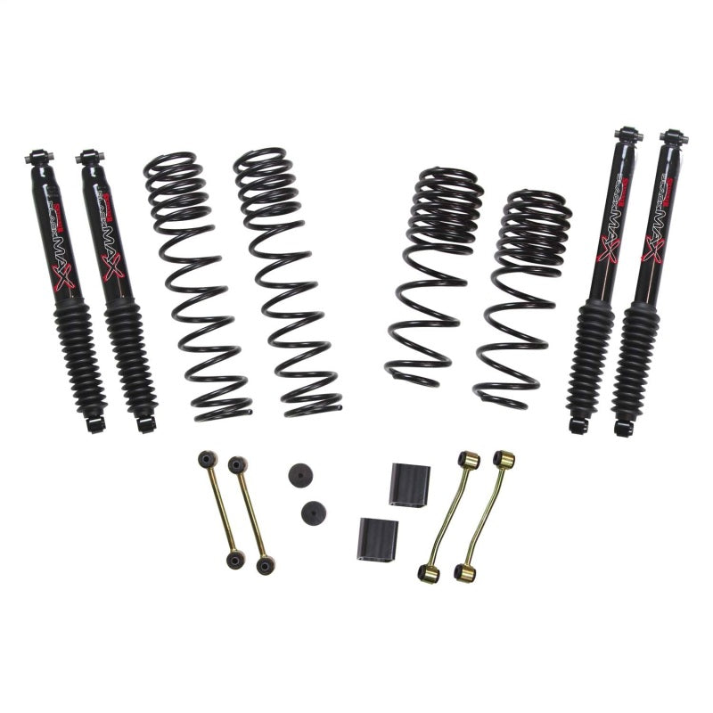 Skyjacker 21-23 Jeep Wrangler 4XE (JL) 4 Door Long Travel 2.5in Coil System w/ Black MAX Shocks