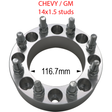 8 x 6.5" to 8 x 6.5" - Billet Adapter - 116.7 Hub (Chevy/GM) Far From Stock - CWA