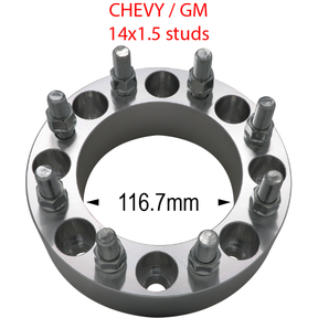 8 x 6.5" to 8 x 6.5" - Billet Adapter - 116.7 Hub (Chevy/GM) Far From Stock - CWA