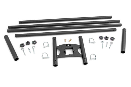 Flag Pole Holder Dual 2 Inch Hitch w/ Flag Poles Rough Country