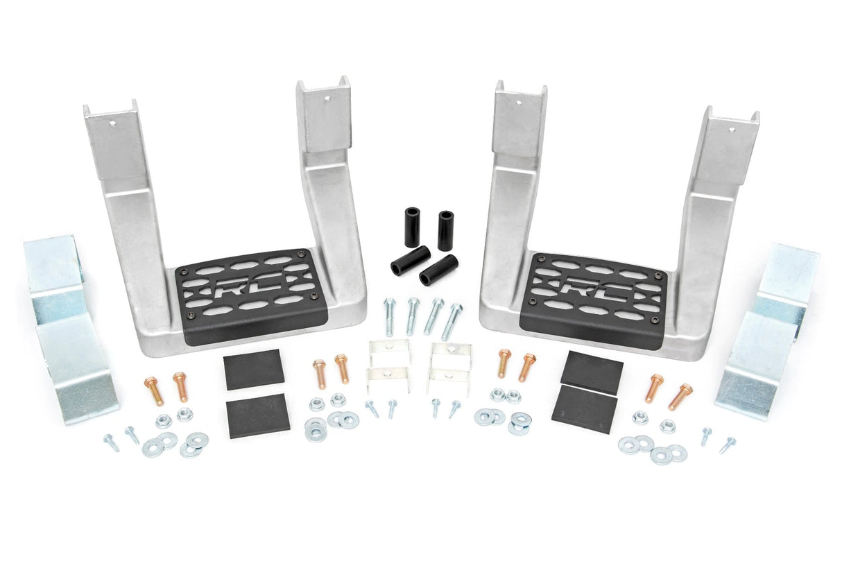 Single Hoop Step Universal Alum Pair Multiple Makes & Models (Chevy/Ford/GMC/Ram) Rough Country