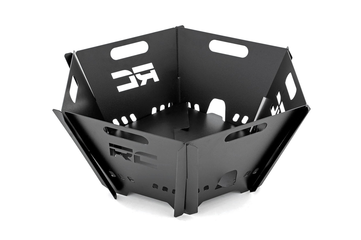 Overland Collapsible Fire Pit w/Carry Bag Rough Country