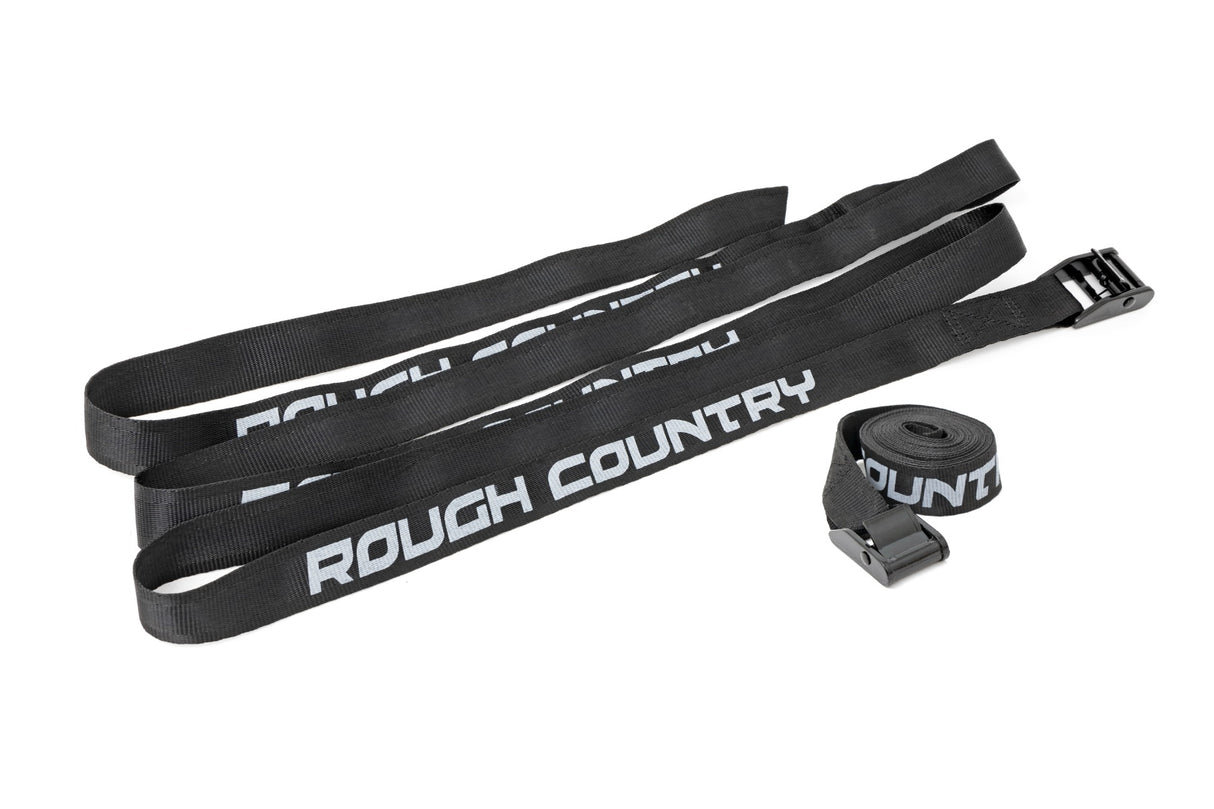 Cargo Tie-Down Straps Cam Buckle 1 Inch X 9 Foot Pair Rough Country