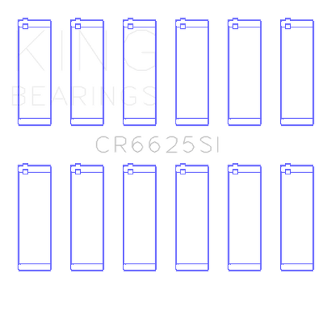 King Engine Bearings Chevrolet 262 (Size +0.50mm) Connecting Rod Bearing Set