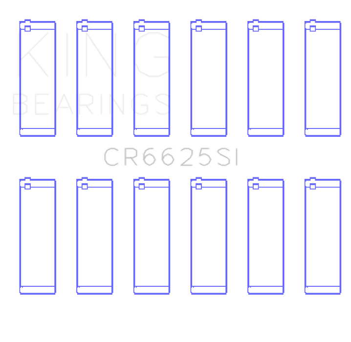 King Engine Bearings ChevrolET 262 (Size +0.75mm) Connecting Rod Bearing Set