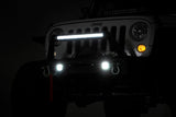 Jeep Front Stubby LED Winch Bumper w/Hoop Black Series JK, JL, Gladiator JT Rough Country