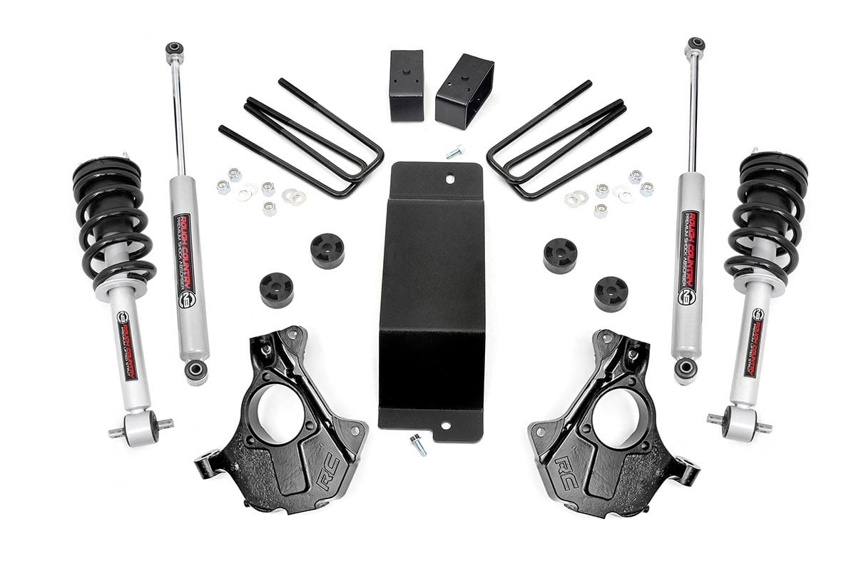 3.5 Inch Lift Kit Cast Steel LCA N3 Strut Silverado/Sierra 1500 (07-13) Rough Country