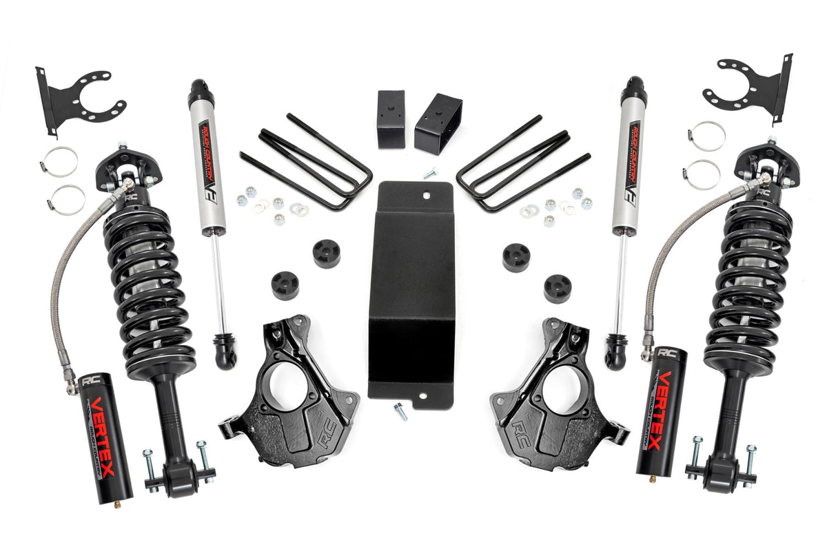 3.5 Inch Lift Kit Cast Steel LCA Vertex/V2 Silverado/Sierra 1500 (07-13) Rough Country