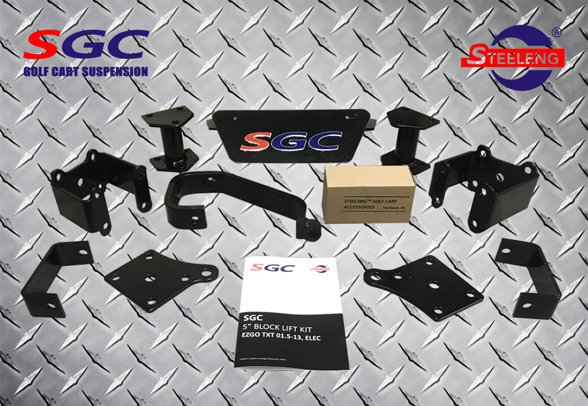 SteelEng 5" Block Lift Kit EZGO TXT 2001.5-Up Electric