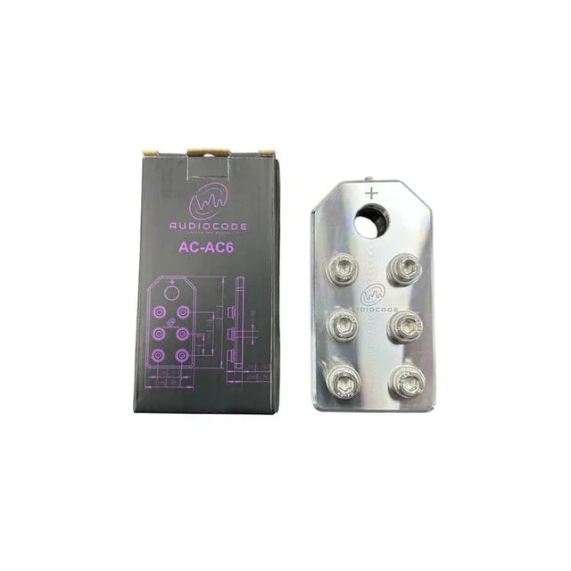 Audio Xtreme Code AC-AC6 Flat 6 Spot Aluminum Battery Terminal (Single) Audio Xtreme Code