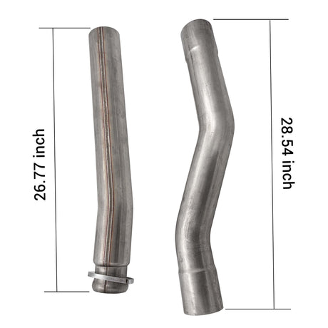 Trucktok 2003-2007 6.0L Ford Powerstroke 3.5" Cat & Muffler Delete Pipe TruckTok