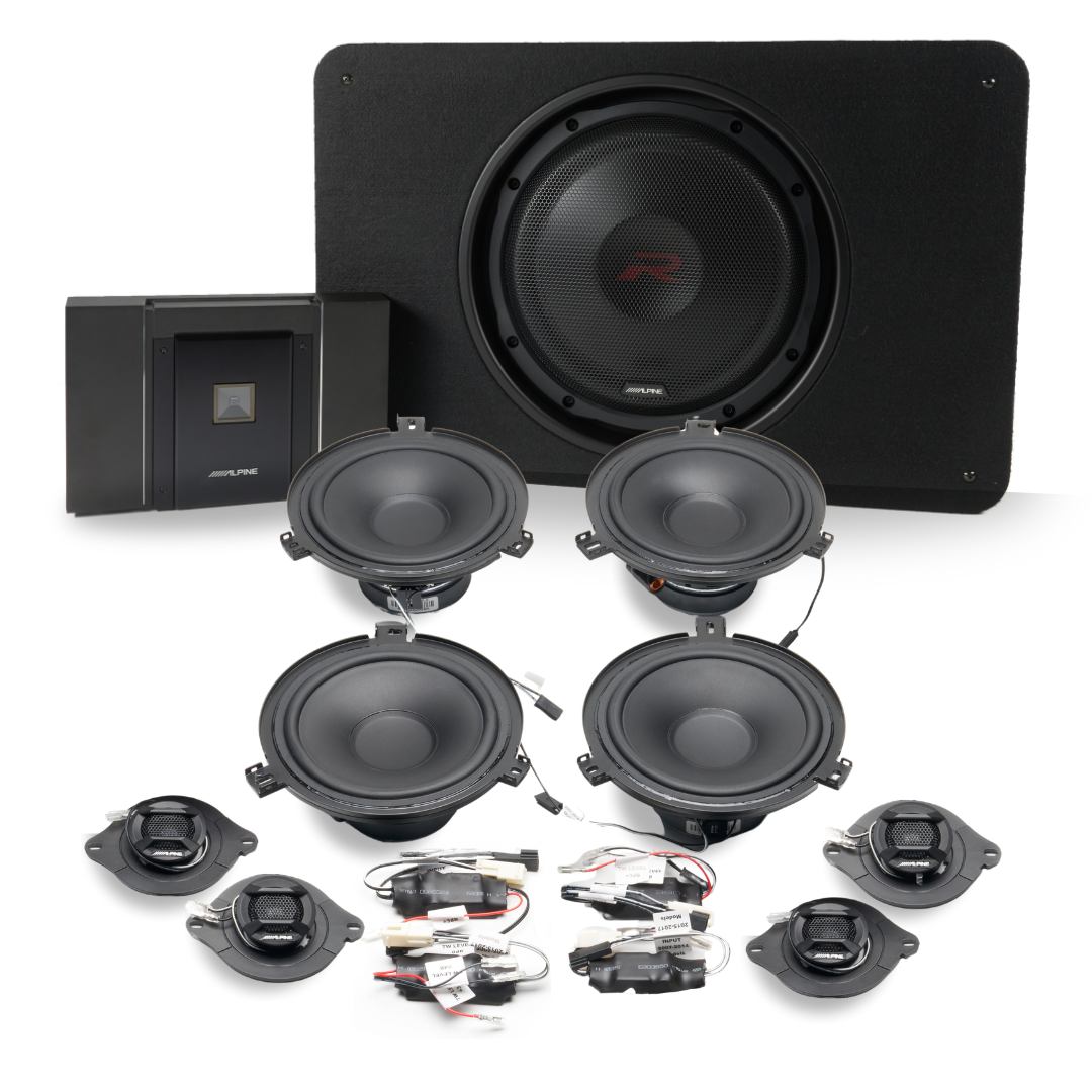 Alpine Plug and Play Full System R-Series 5-Channel, Speakers, Sub Bundle | '07- '18 Jeep JK Wrangler