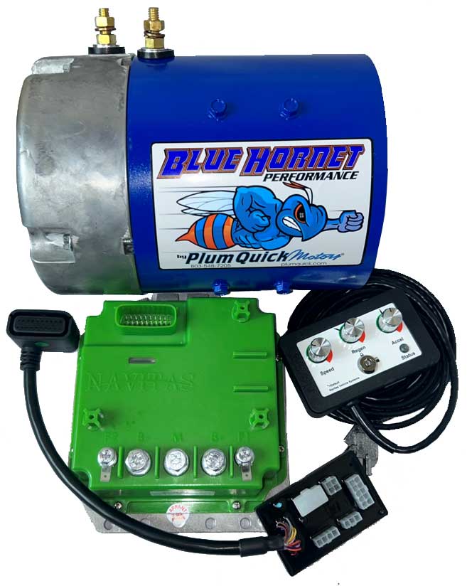 Club Car IQ Electric Golf Cart Motor & Controller – 48V 11.7HP 28-32MPH (Executioner) with OTF and Golf Cart Specific Adapter Harness for Quick & Easy Plug-N-Play Installation